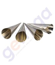 Load image into Gallery viewer, PRESTIGE 4 PIECE CREAM HORNS- SILVER - PR8008