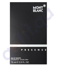 Load image into Gallery viewer, MONT BLANC 75ML PRESENCE EDT FOR MEN
